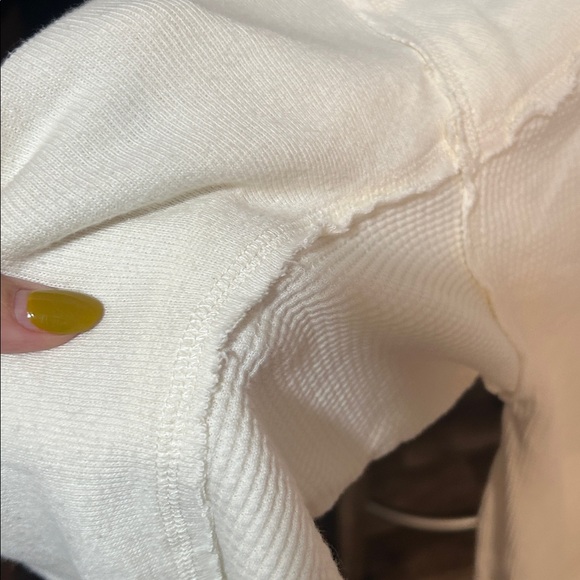 Free People We The Free Spanish Rose Waffle Tee Long Sleeve - Picture 7 of 9